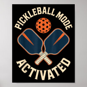 Pickleball-läge aktiverat sportatlet poster