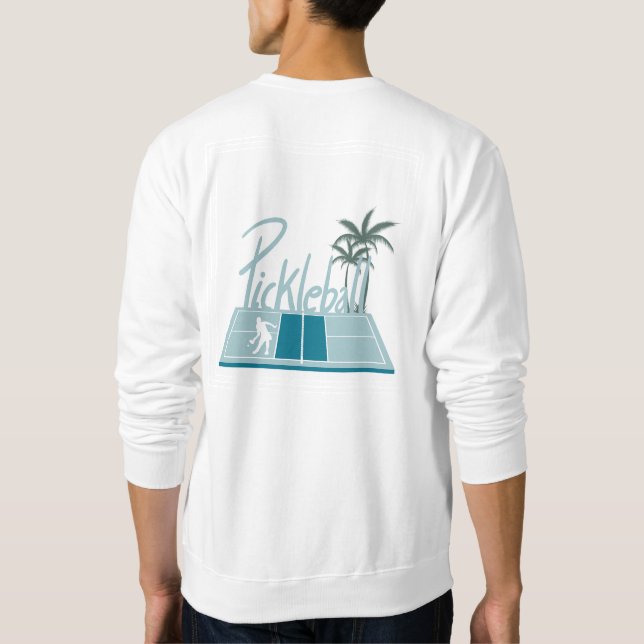 Pickleball Långärmad Team T-shirt Lång Ärmad Tröja (Baksida)