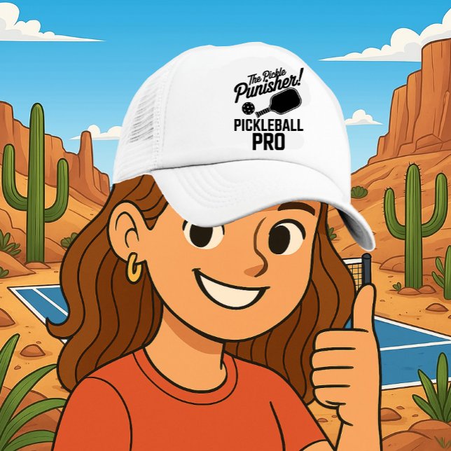 Pickleball Lastbilshatt med Pro Paddle Power Keps (PICKLEBALL TRUCKER HAT)