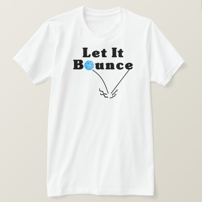 Pickleball  låt den blåa Personligen T Shirt (Design framsida)