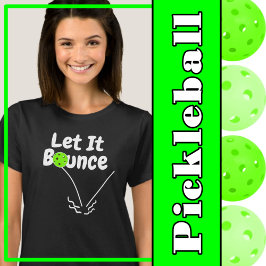 Pickleball  Låt den studsa Gröntens Personlig T Shirt