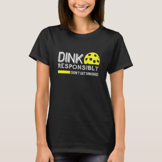 Pickleball League-Roligten Dink Skål inte Smas T Shirt
