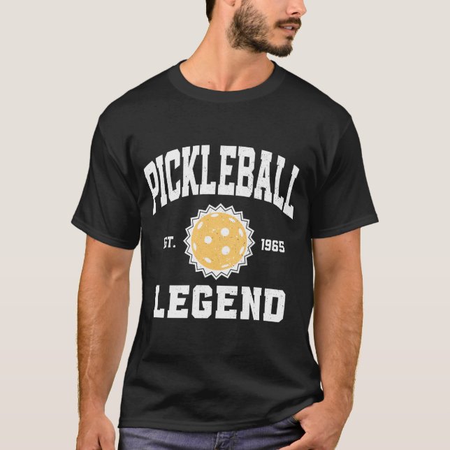 Pickleball Legend 1965 Pickleball Paddle 1965 T Shirt (Framsida)