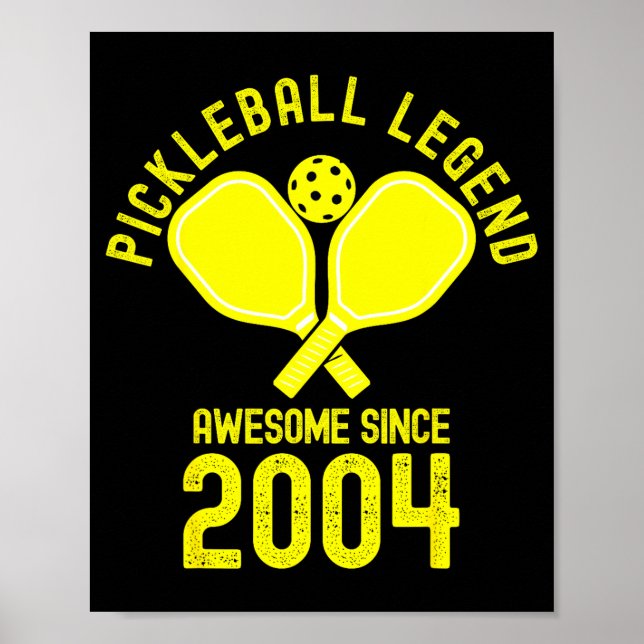 Pickleball legend fantastisk sedan 2004 retro 22:a poster (Framsidan)