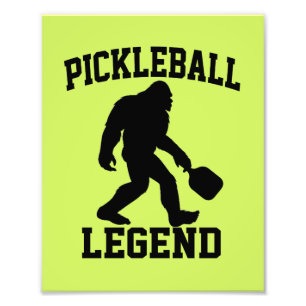 Pickleball Legend Funny Bigfoot Fototryck