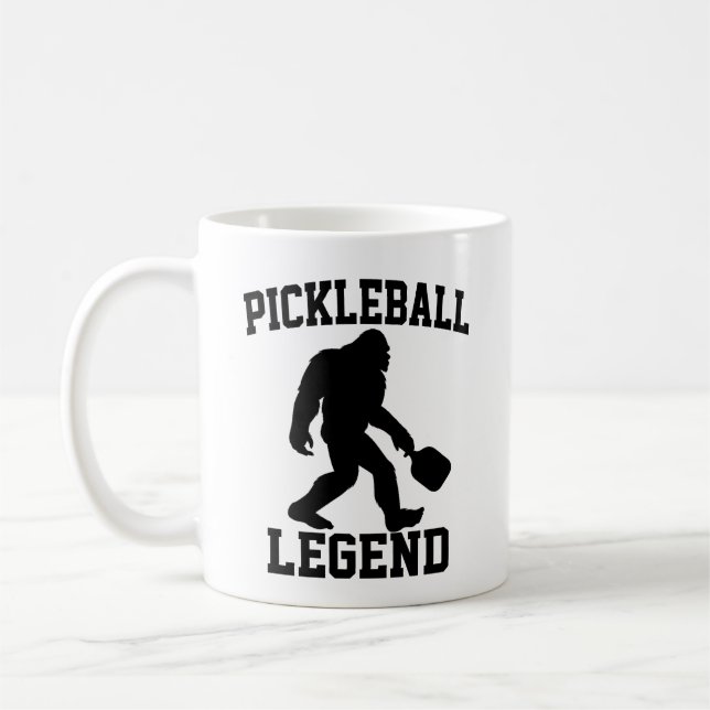 Pickleball Legend Funny Bigfoot Kaffemugg (Vänster)