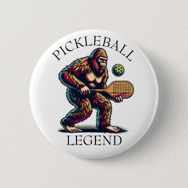 Pickleball Legend | Funny Bigfoot Knapp (Framsida)