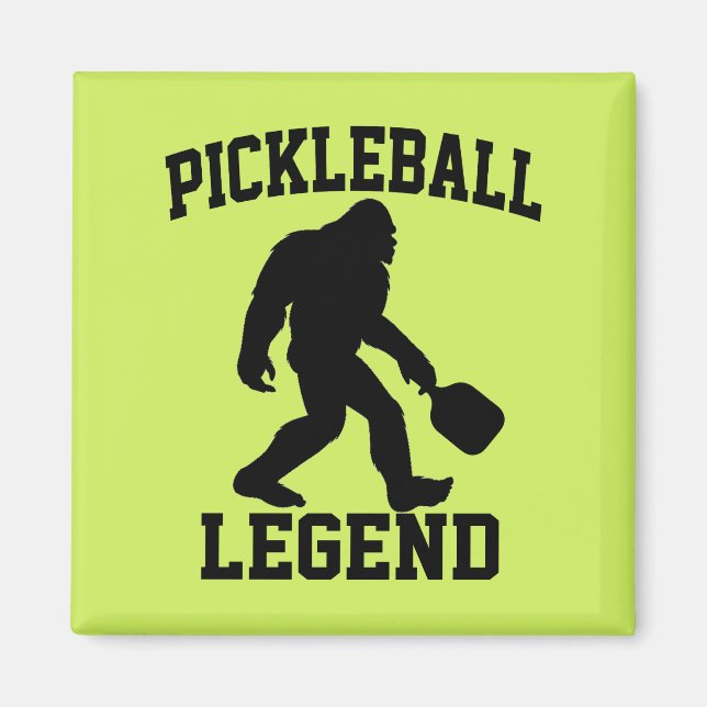 Pickleball Legend Funny Bigfoot Magnet (Framsidan)