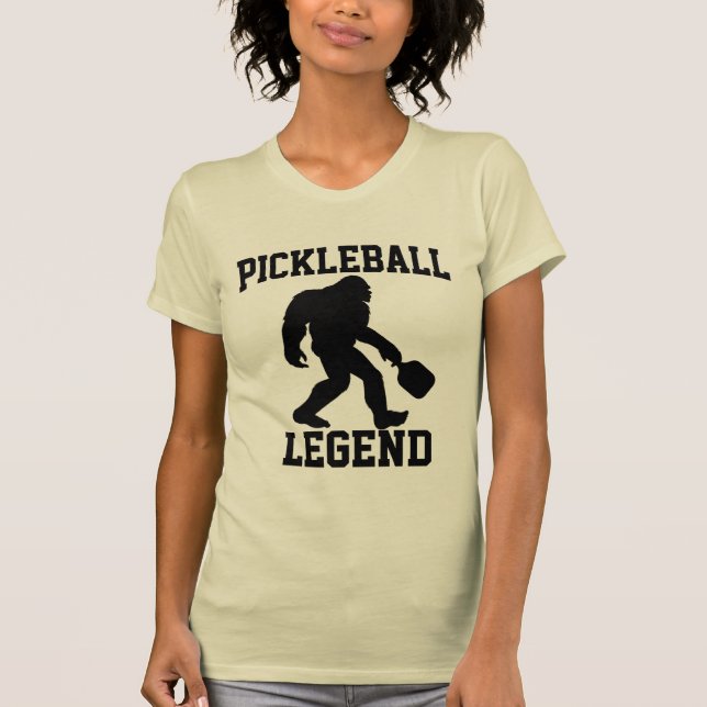 Pickleball Legend Funny Bigfoot T Shirt (Framsida)