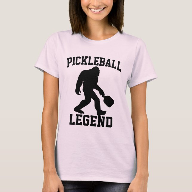 Pickleball Legend Funny Bigfoot T Shirt (Framsida)