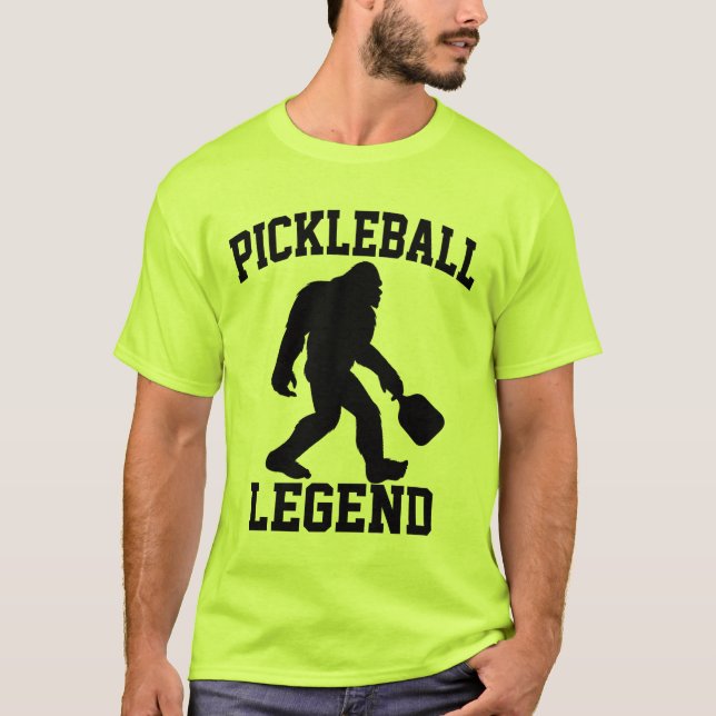 Pickleball Legend Funny Bigfoot T Shirt (Framsida)