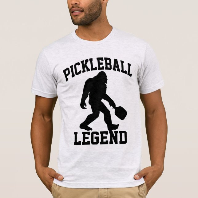 Pickleball Legend Funny Bigfoot T Shirt (Framsida)