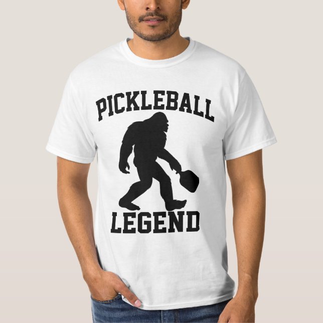 Pickleball Legend Funny Bigfoot T Shirt (Framsida)