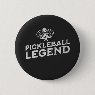 Pickleball Legend Funny Pickle Boll Älskare Knapp