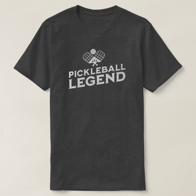 Pickleball Legend Funny Pickle Boll Älskare T Shirt (Design framsida)