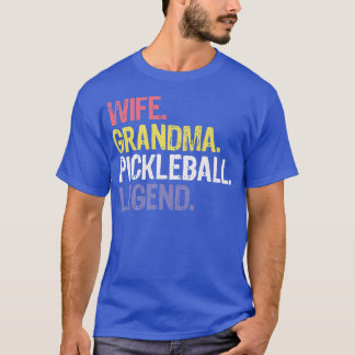 Pickleball legend Grandma-frun för kvinnliga spela T Shirt