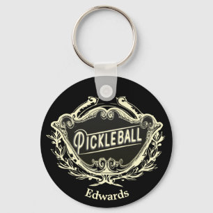 Pickleball legitimationmärkre nyckelring