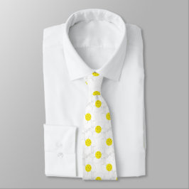 Pickleball Line Art Neck Tie Slips