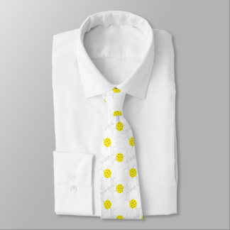 Pickleball Line Art Neck Tie Slips
