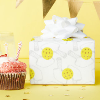 Pickleball Linje Konst Inpackningspapper Presentpapper