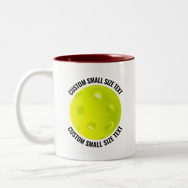 Pickleball & Liten text MARON 325ml Anpassad Två-Tonad Mugg (Vänster)