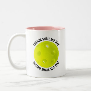 Pickleball & Liten Text ROsa 330ml Custom Två-Tonad Mugg