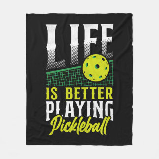 Pickleball-livet är bättre att spela fleecefilt