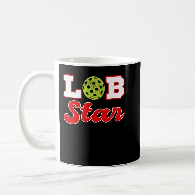 Pickleball Lob-Star Funny Pickleball Player Gift 7 Kaffemugg (Vänster)