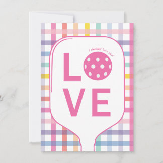 Pickleball Love Card | I Dinkin' Love You Tack Kort
