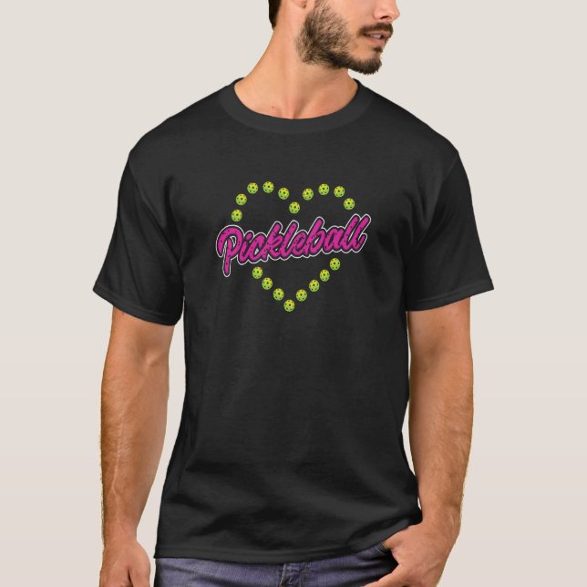 Pickleball Love T Shirt (Framsida)