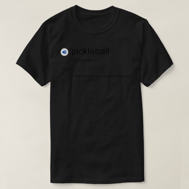 Pickleball lustik definition Klassisk TShirt T Shirt (Design framsida)