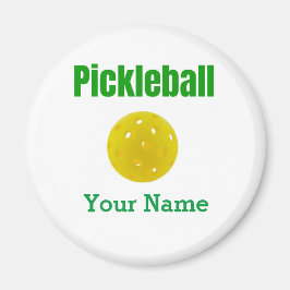 Pickleball Magnet-Personlig med ditt namn Magnet