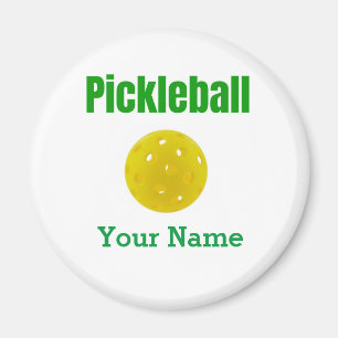 Pickleball Magnet-Personligen med ditt namn Magnet