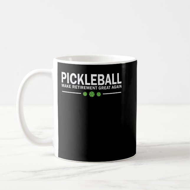Pickleball Make Retirement Great Again Pickle-Ball Kaffemugg (Vänster)