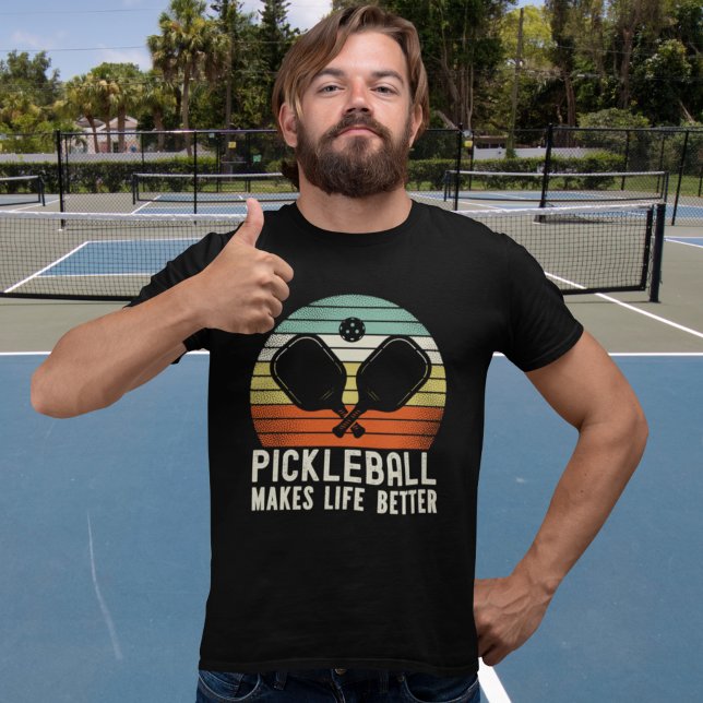 Pickleball Makes Life Better - Fun Picklebball T Shirt (Skapare uppladdad)