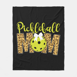 Pickleball Mamma Mor Leopard Fleecefilt