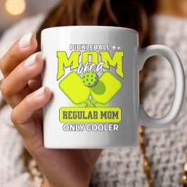 Pickleball Mamma som en vanlig Mamma-kylare Två-Tonad Mugg