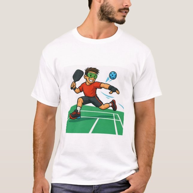 Pickleball man t shirt (Framsida)