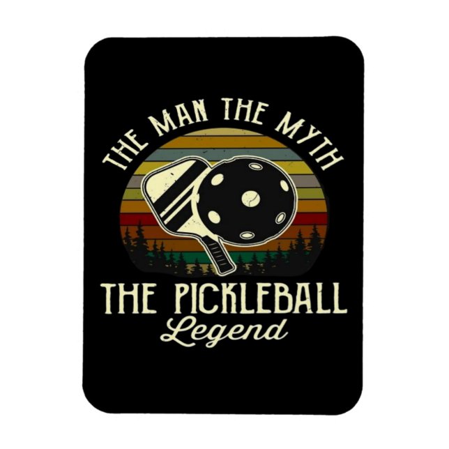 Pickleball - mannen, myten, legenden magnet (Vertikal)