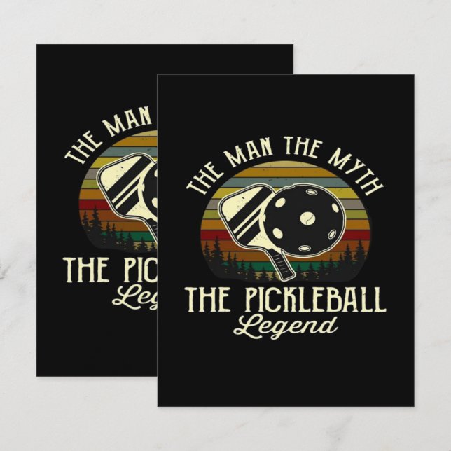 Pickleball- Mannen, Myten, Legenden  Tilläggskort (Fram/baksida)