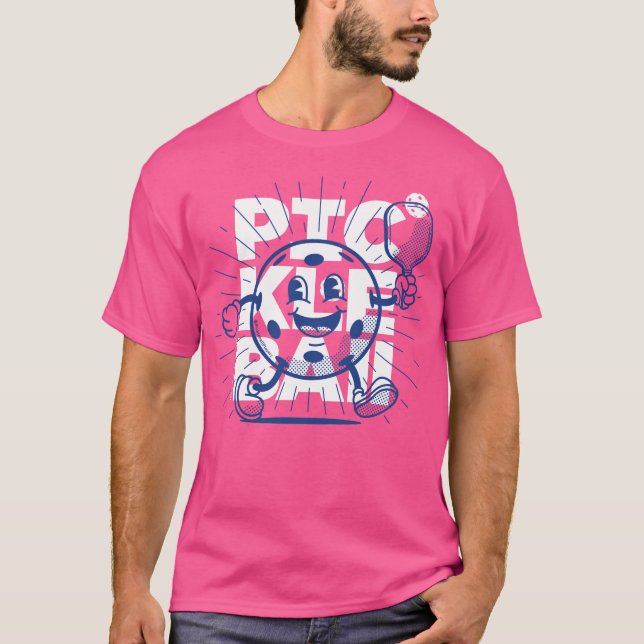 PICKLEBALL MASCOT by PickleballPlayerz T Shirt (Framsida)