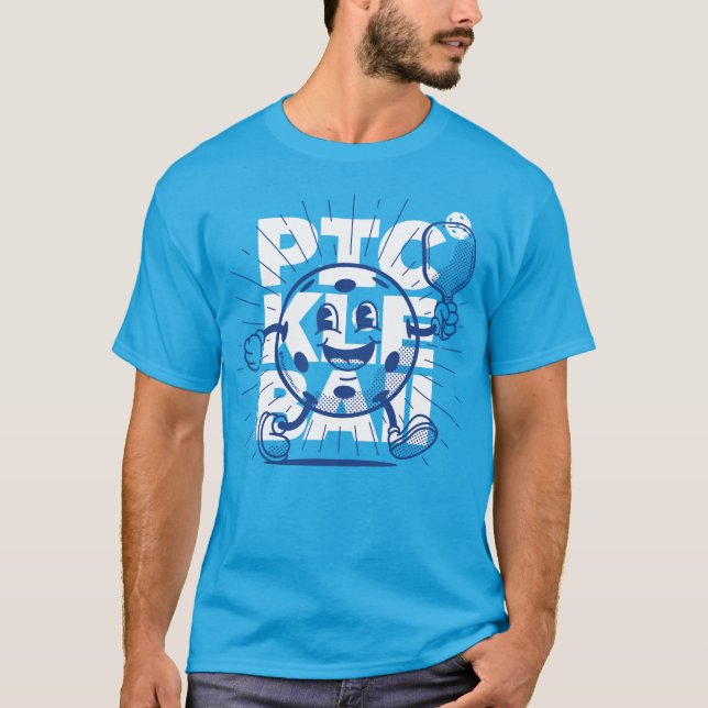 PICKLEBALL MASCOT by PickleballPlayerz T Shirt (Framsida)