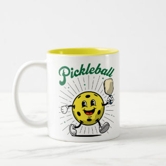 PICKLEBALL MASCOT by PickleballPlayerz Två-Tonad Mugg