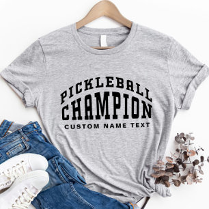 Pickleball Mästare Anpassat Namn Pickleballentusia T Shirt
