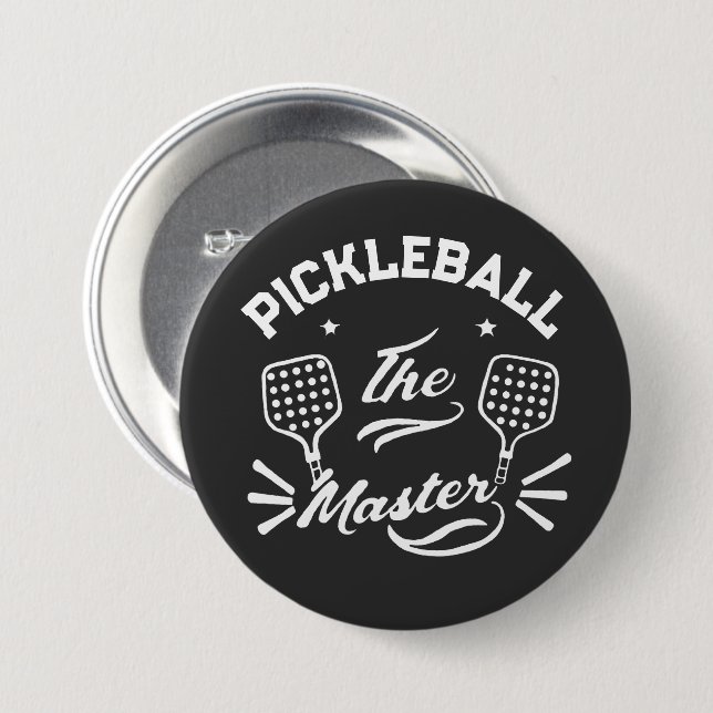 Pickleball Master Knapp (Framsida & baksida)