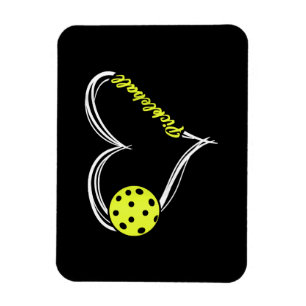 Pickleball-matchen Womens Kärlek - söt pickleball- Magnet