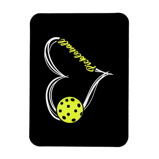 Pickleball-matchen Womens Kärlek - söt pickleball- Magnet (Vertikal)