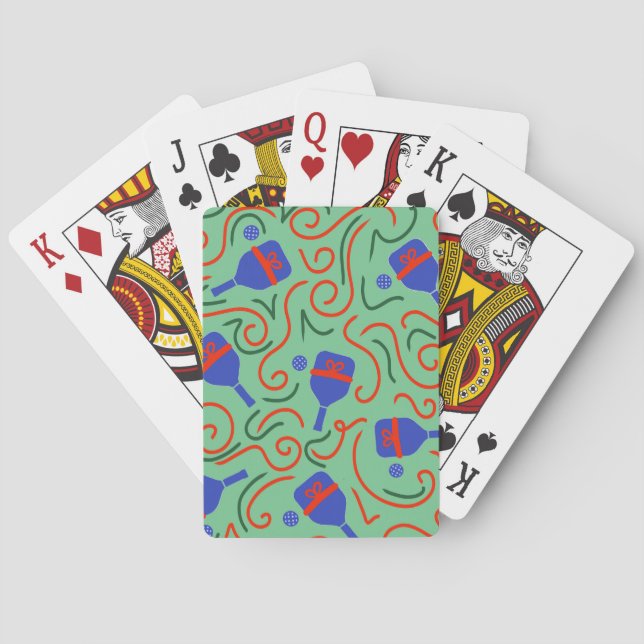 Pickleball med Bow Napkin Casinokort (Baksidan)