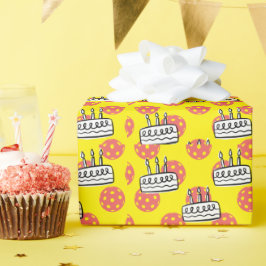 Pickleball med födelsedagskummel på Gultens bakgru Presentpapper