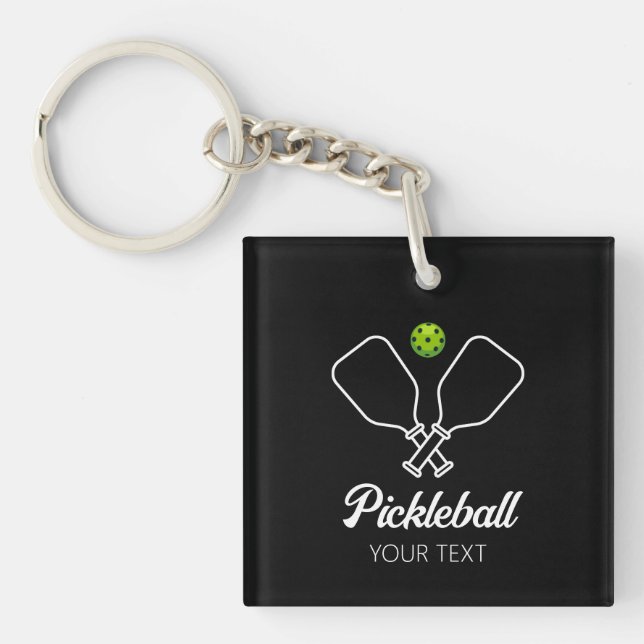 Pickleball med Paddles & Boll Personlig (Framsidan)